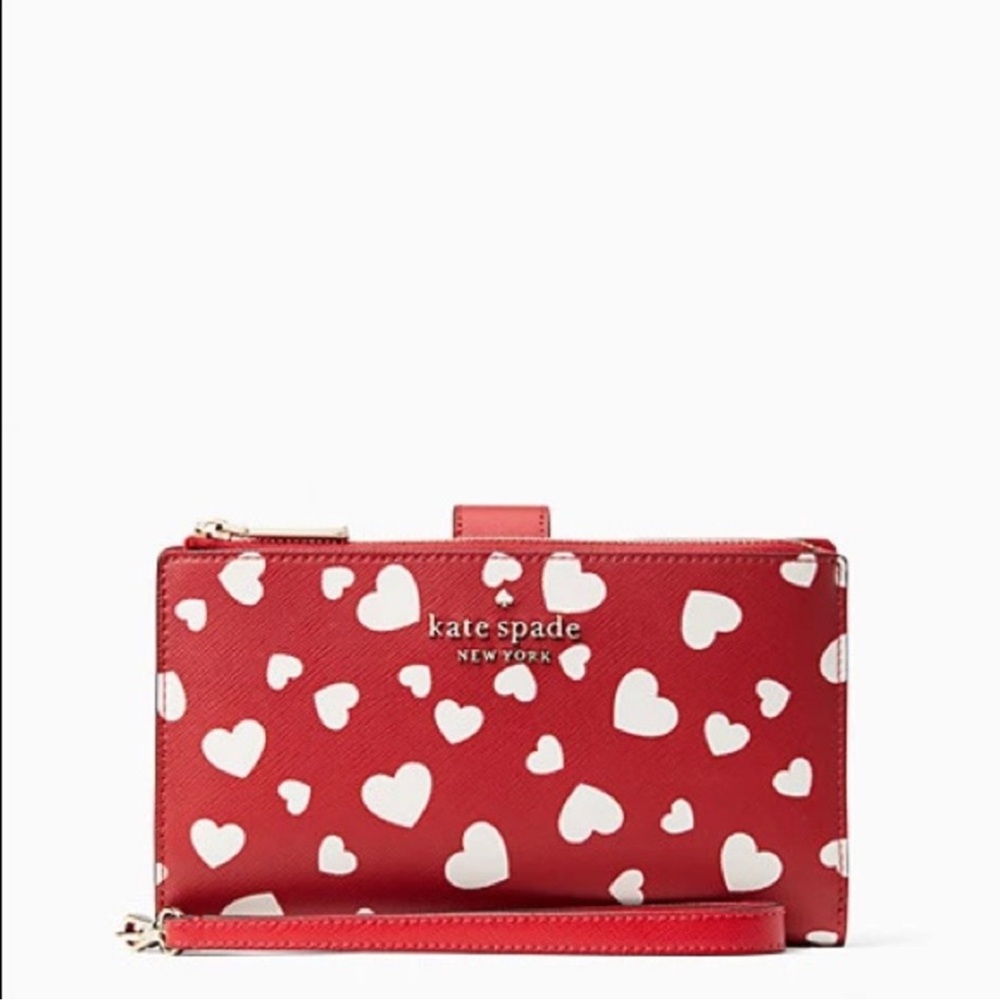 Kate Spade Red Heart cell phone wallet